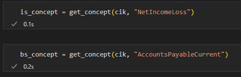screenshot of interactive python terminal showing execution of get_concept()