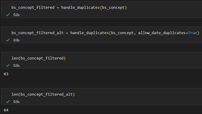 screenshot of interactive python terminal showing execution of tests